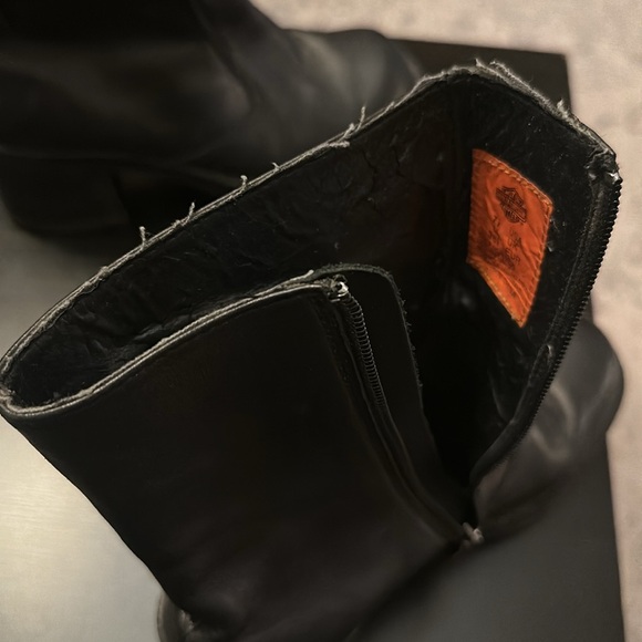 Harley-Davidson Chunky Platform Boots **Please read description & see all pics** - Picture 4 of 16